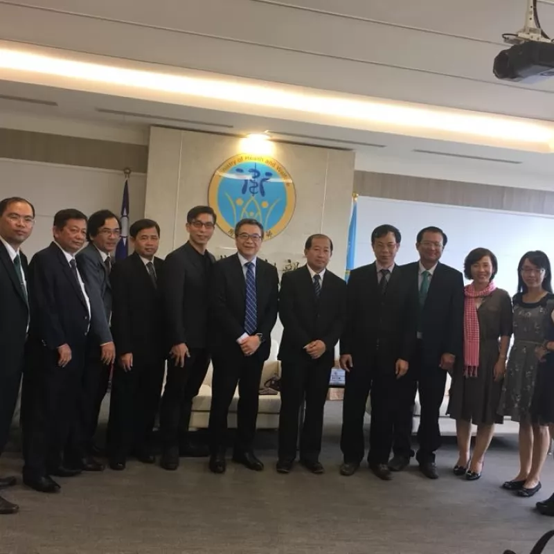 越南同塔省的領導團政府拜會台灣衛生部